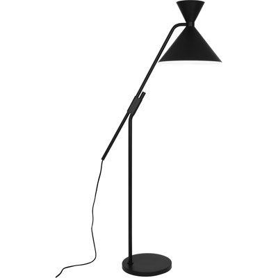 Lampe sur pied moderne en forme de sablier noir mat - Collection élégante Srkashlteni avec gradateur à gamme complète - Hauteur 63, douille E26, homologuée UL