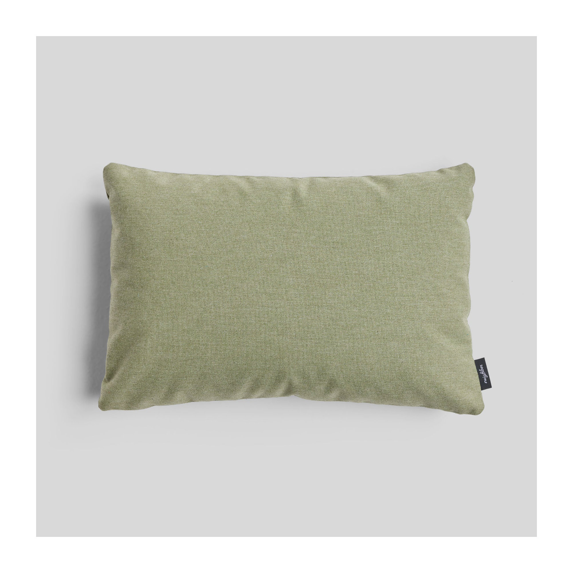Crosshatch Sunbrella® Indoor/Outdoor Throw Pillow, Leaf, 16"H x 24"W, Rectangular