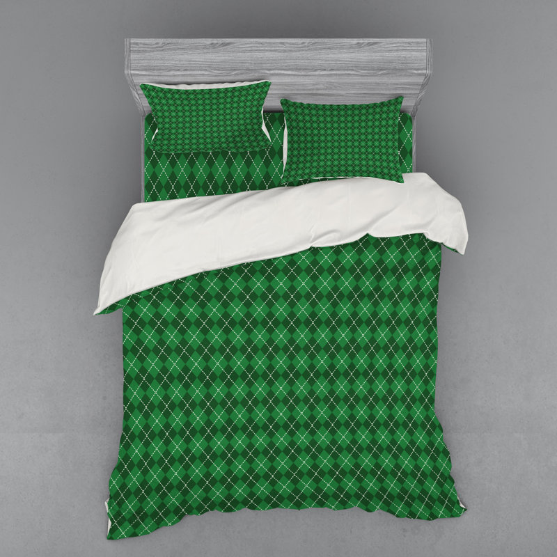 Modern & Contemporary Geometric Shapes Duvet Cover, Queen Duvet Cover + 3 Additional Pieces