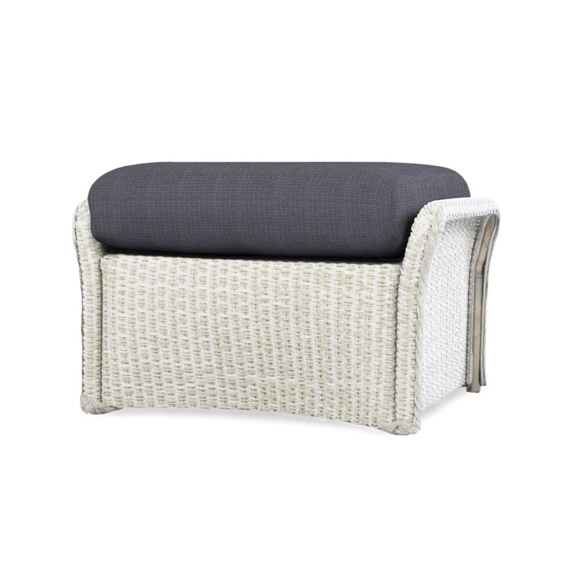 Weekend Retreat Outdoor Ottoman, Beach Navy, Mink