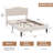 3 Piece Bedroom Furniture Set – Upholstered Queen Size Platform Bed Frame With Adjustable Headboard & 2 Fabric Drawer Nightstands, Modern Bed With Nightstand Set, No Box Spring Needed-125368969-125368967
