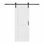 Porte de grange coulissante en bois 80 po H 2Lite
