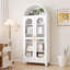 Grande armoire de rangement arquée en métal-72110832