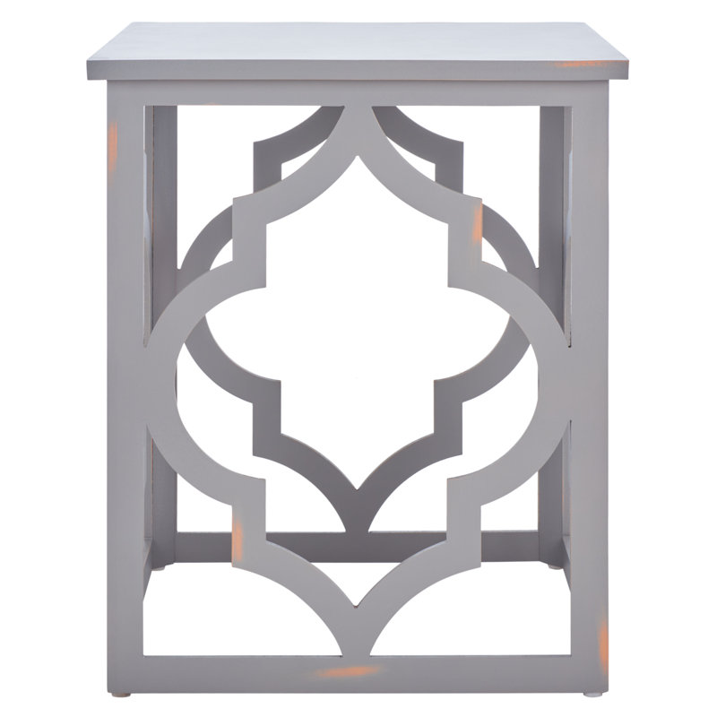 Table de bout cadrée, Taupe