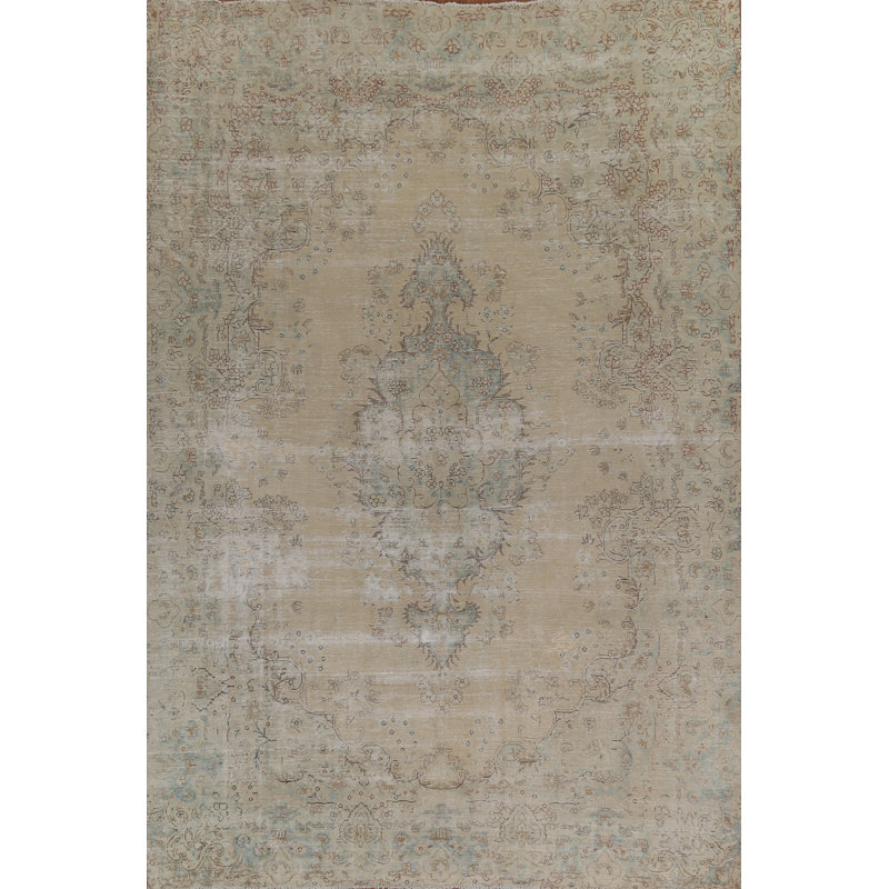 Tapis perse en laine patiné Analydia Tabriz