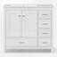 Meuble-lavabo simple 36 po avec plateau en céramique Sanyia-1200304419
