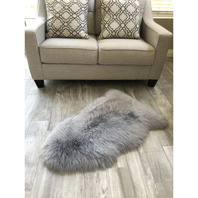 Tapis gris clair Whipkey Luxurious