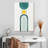 Avery Mid-Century Teal Yellow II-108448950