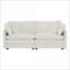 Canapé modulaire moderne 3 pièces pour salon | Blanc neige | Chenille