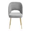 Chaise en velours Rizo Cognac-4605391