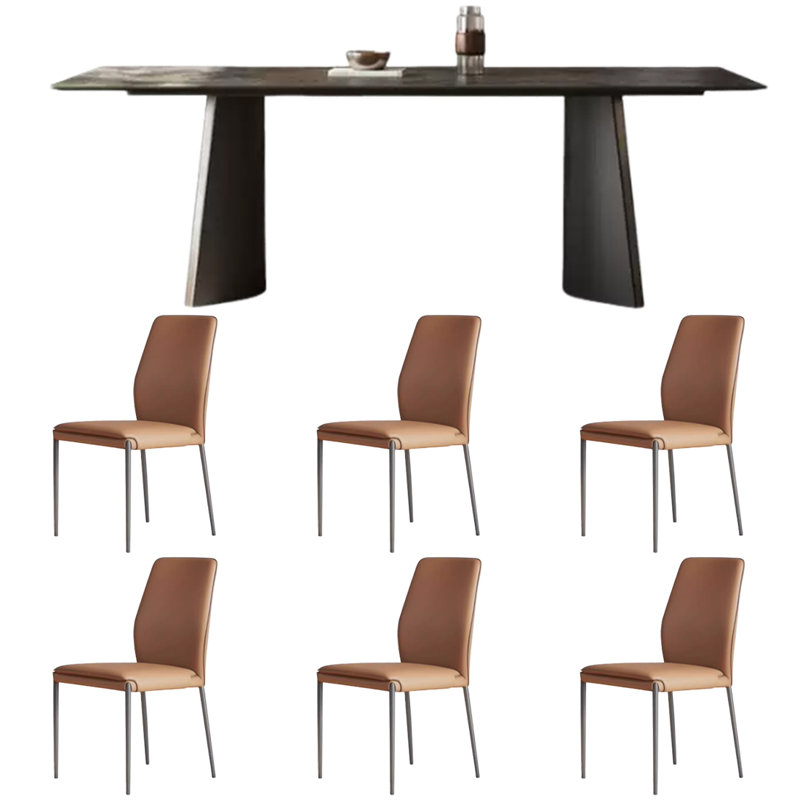 Petite table et chaises sophistiquées, H 29,5 po x L 70,8 po x l 31,4 po