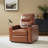 Lapin Genuine Leather Dual Motor Home Theater Power Recliner with Adjustable Power Headrest-101331402