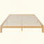 Base de lit plateforme en bois avec lattes de support | Sommier sans ressorts, support de lattes robuste, design minimaliste moderne-862105900