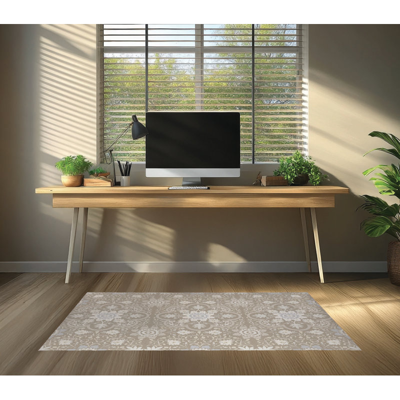 Tapis de bureau Skyler, L 60 po x P 84 po, Taupe