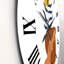 Horloge murale moderne formes élémentaires avec fleurs abstraites VI-60327274