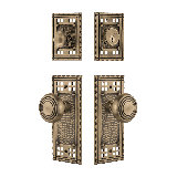 Nostalgic Warehouse Craftsman Entry Set with Deco Knob