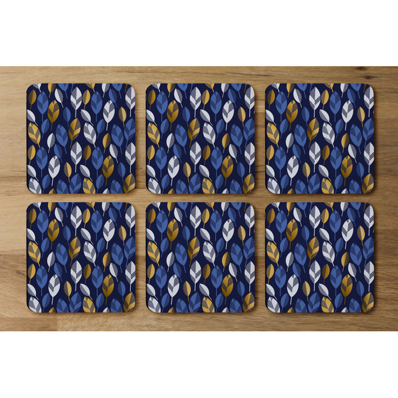 Square 6 Piece Coaster Set