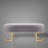 Bama Soft Velvet Bench with Golden Legs-1110111064