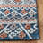 Hand Tufted Wool/Cotton Geometric Rug in Orange/Blue-1081967488