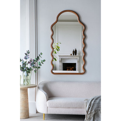 Miroir arqué avec cadre unique