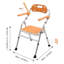 Chaise de douche antidérapante et pliable