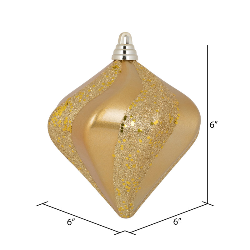Ornement en forme de diamant, Cuivre / or