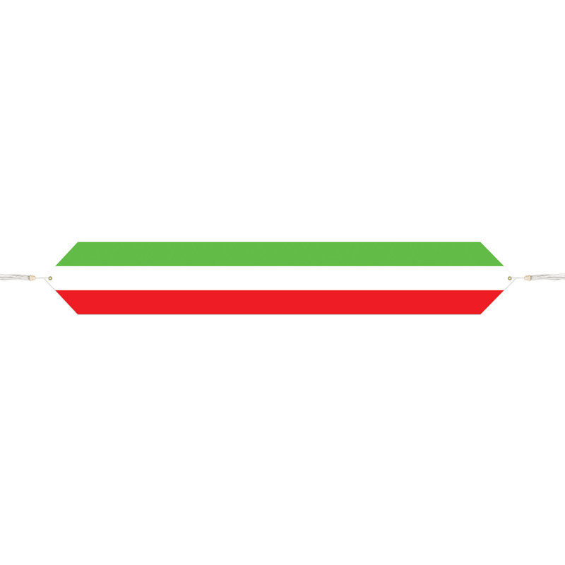 Printed Red, White & Green Table Runner