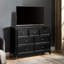 Moderne 7 commode - armoire noire pour chambre à coucher avec Scratch - 7 tiroirs de construction de maison et spacieuse-1462476715