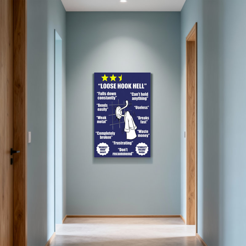 «Bath & Laundry Loose Hook», H 18 po x l 12 po