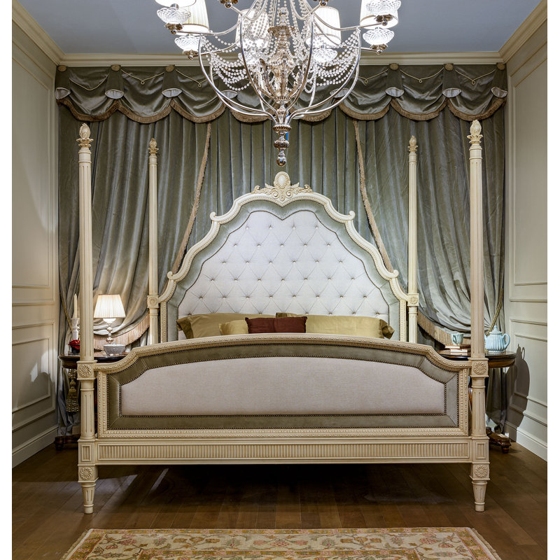 Upholstered Four Poster Bed