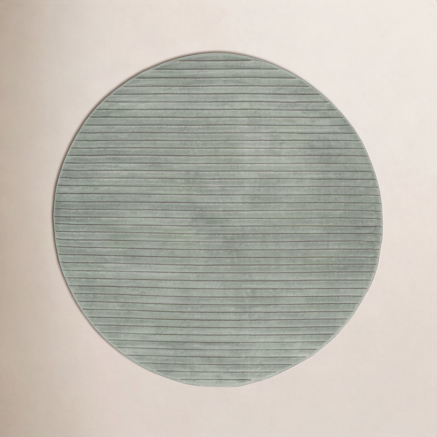 Mauna Striped Performance Rug, Round 6'7"
