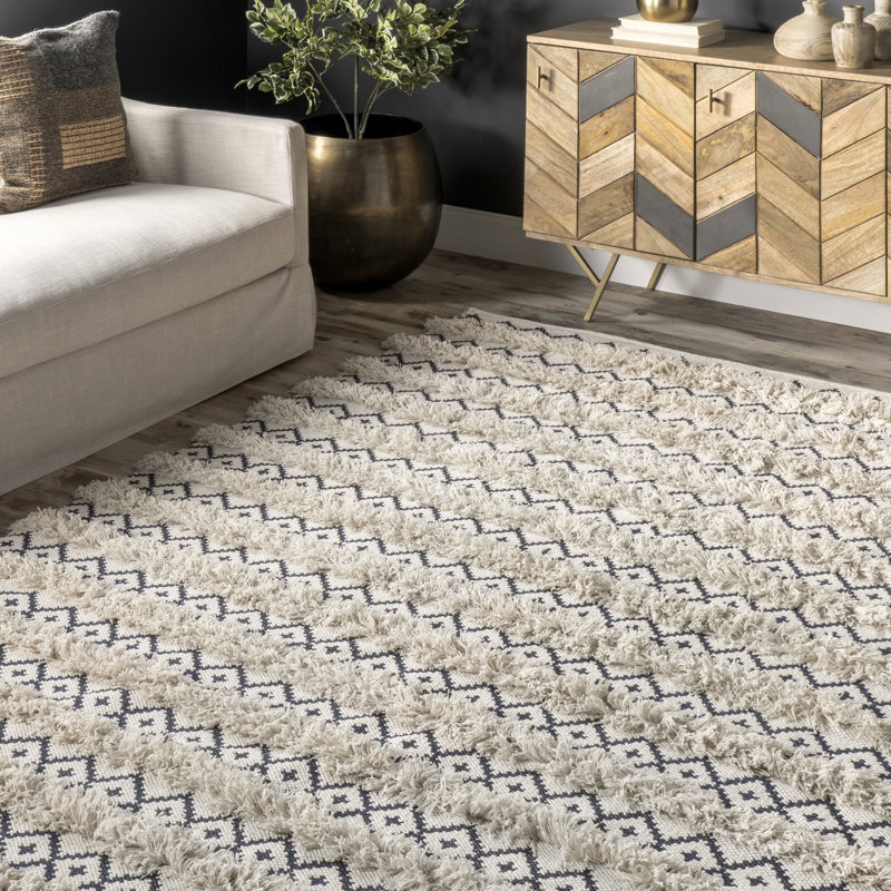Laurens Cotton Geometric Indoor Rug, Rectangle 5' x 8'