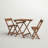 Hagler 26” Square 3-Piece Solid Acacia Wood Outdoor Bistro Set-649503214