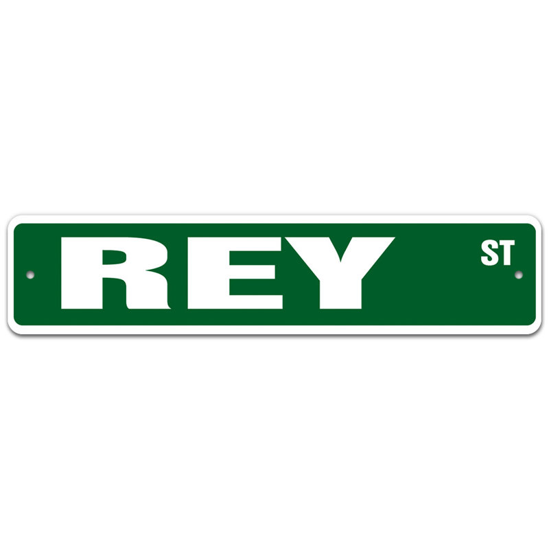 Plaque de rue, H 6 po x l 24 po x P 0,1 po