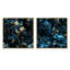 Ramelot - Ensemble de 2 collages carrés botaniques abstraits-101847325-101847323