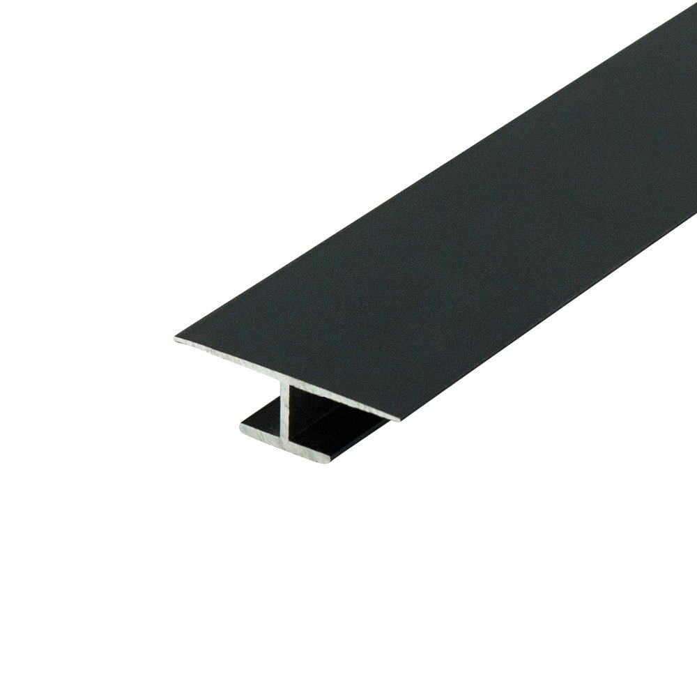 Outwater Aluminum H Channel Fits Material 1/4 To 9/32 Inch Black ...