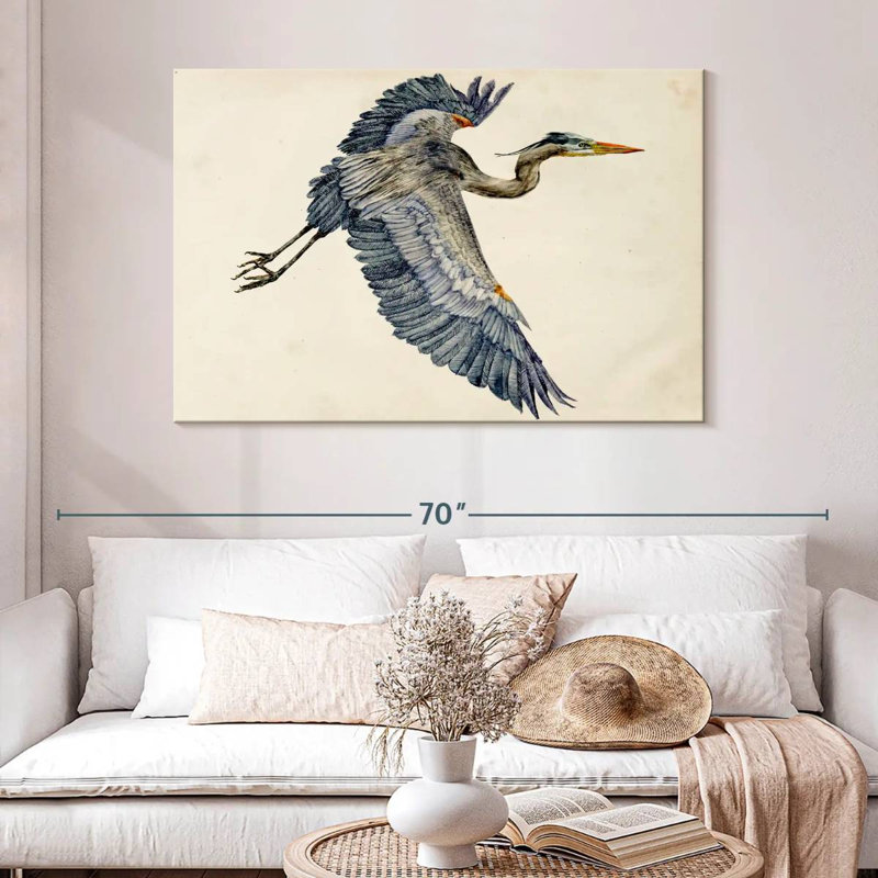 Brampt Blue Heron Rendering IV, 32" H x 48" W