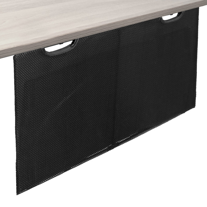 Black 30in Cable Management Desk Organizer