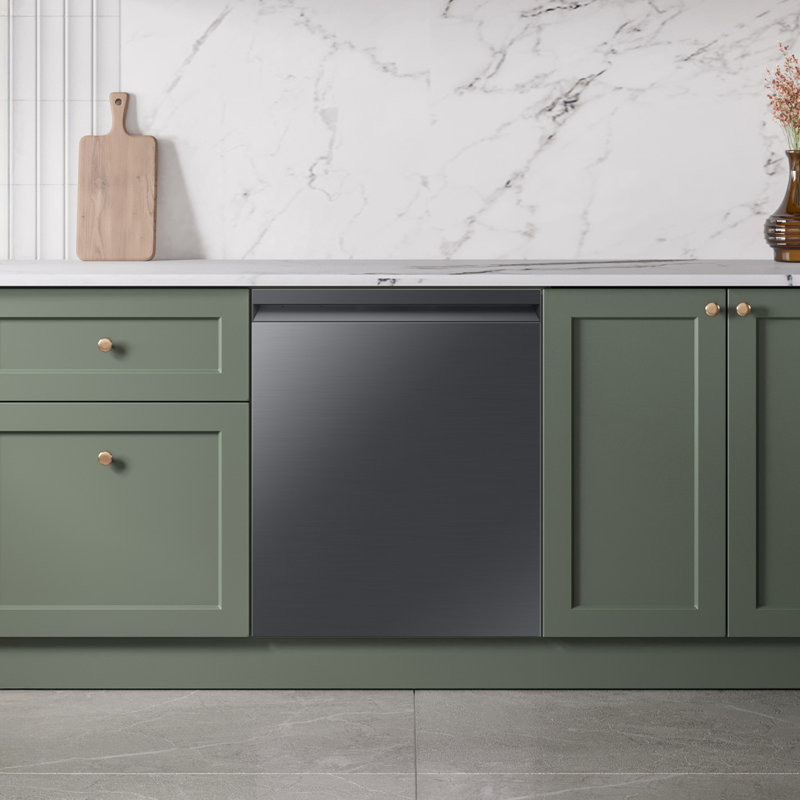 Samsung 38 dBA Bespoke Smart Dishwasher with 3rd Rack Washing System, Matte Black Steel