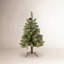 Sapin floqué avec lumières DEL-88089313