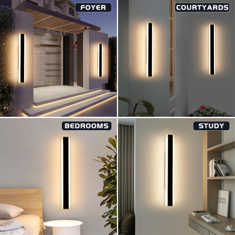 Crystianna Natural 60cm H Outdoor Sconce