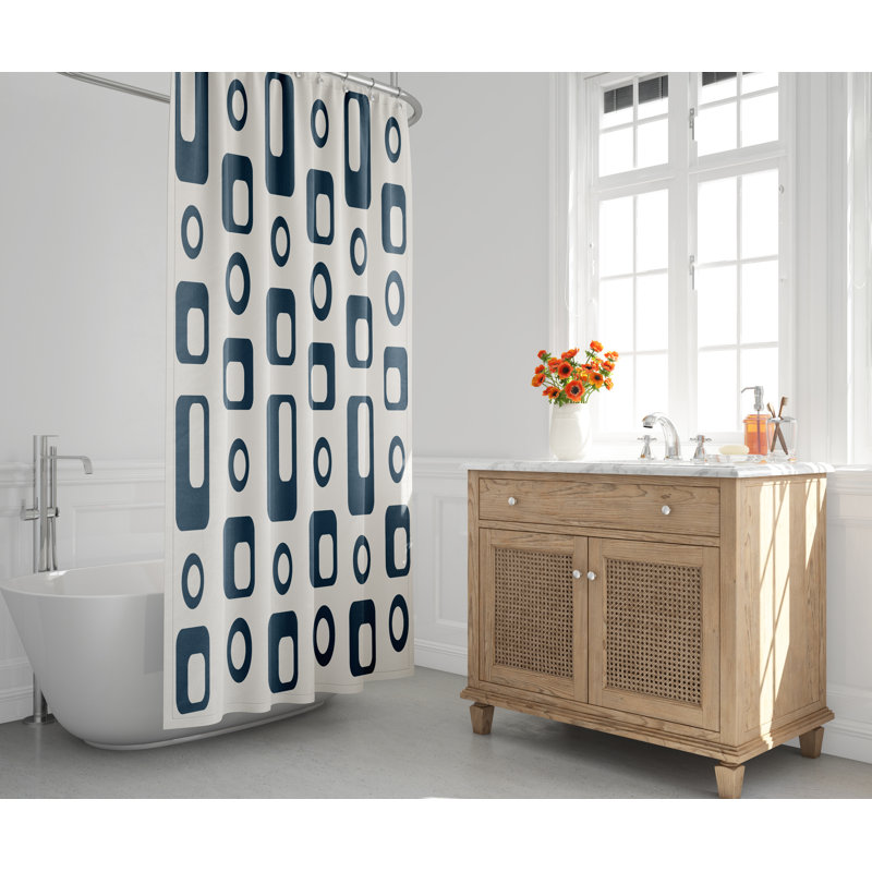 Rideau de douche Mette, Bleu marine