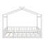 Structure de lit en bois avec clôture-914200449