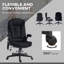 Fauteuil de bureau vibrant à 6 points avec massage lombaire