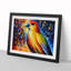 Bird Painting Abstract - Single Picture Frame Print-526818370-526818371