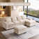 122" U Shaped Sofa,Modular Sectional Sofa, Terry Fabric Sectional Couch With Armrest Storage