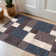 Akieba Geometric Tufted Gray/Black/Ivory Non-Slip Rubberback Area Rug