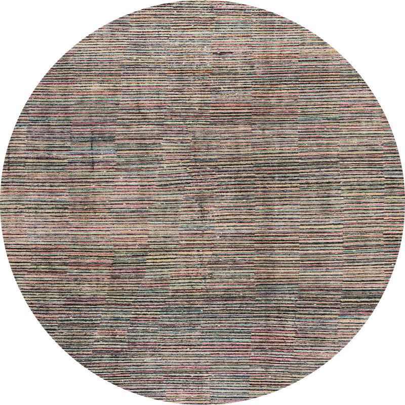 Abstract Indoor Rug, Round 5'