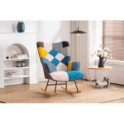 Khurshida Microfiber Rocking Chair