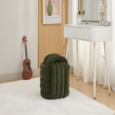 Repose-pieds en tissu Chenille